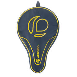 HOUSSE DE RAQUETTE DE TENNIS DE TABLE TTC 100 BLEUE / JAUNE