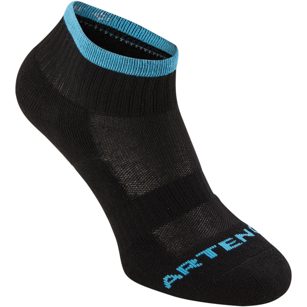 Tennissocken RS 500 Mid 4er Pack schwarz/blau