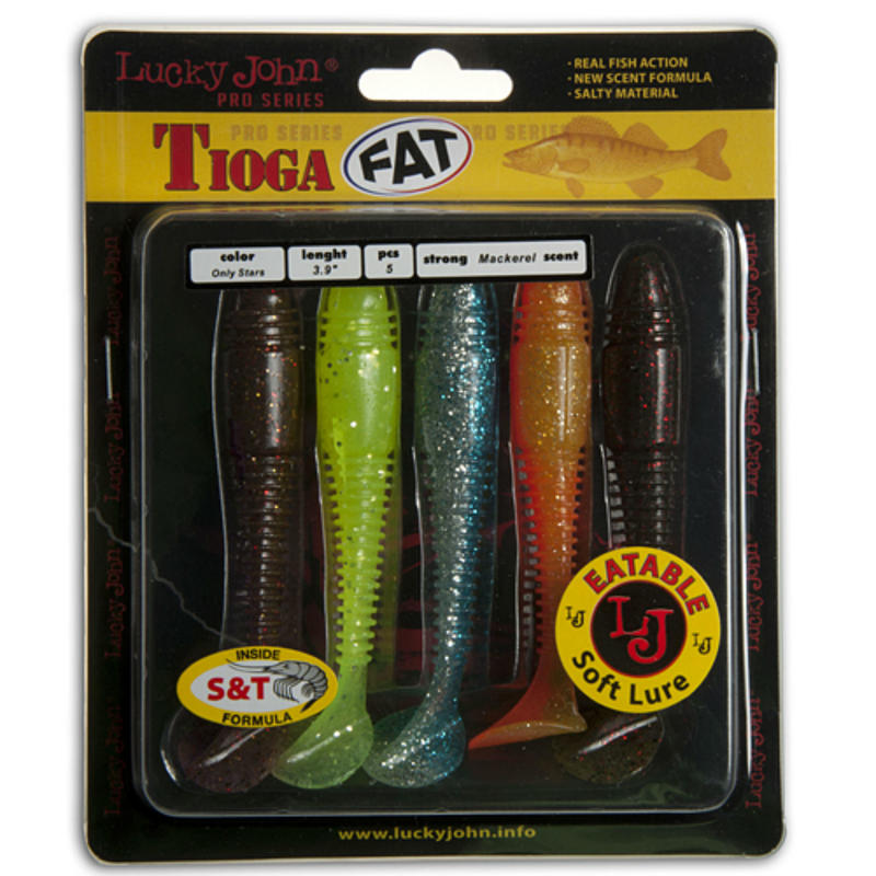 

Виброхвосты LJ TIOGA FAT 9,5см MIX, X8523638