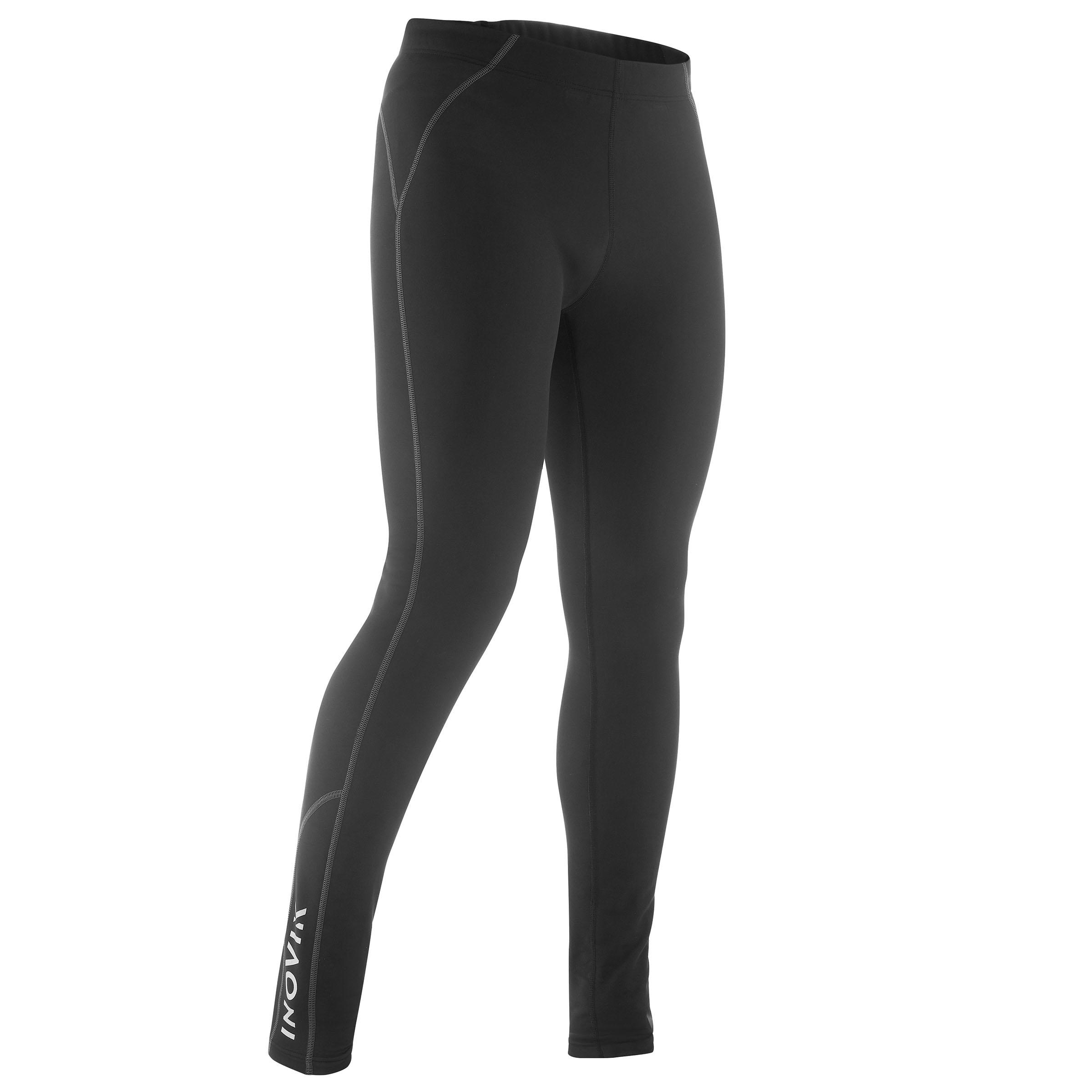 Men s Cross Country Ski Warm Tights XC S 100 Black Decathlon