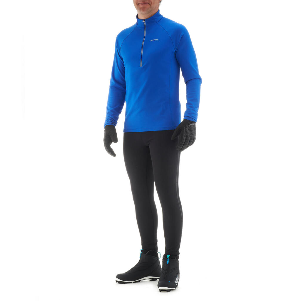 Men's Cross-Country Ski Warm Tights XC S 100 - Black