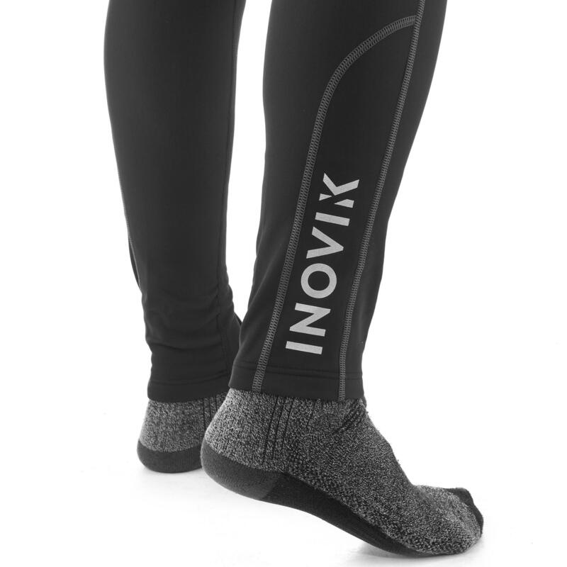 Calças justas quentes de Ski de Fundo XC S TIGHT 100 Homem Preto