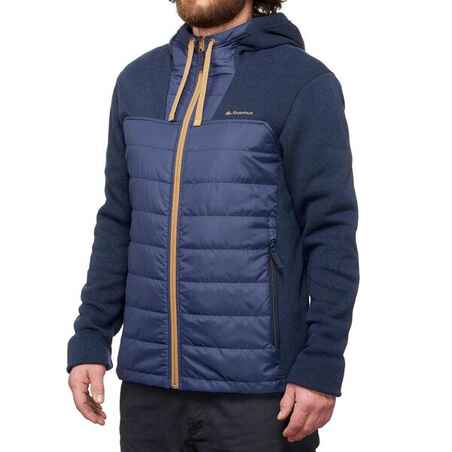 Men’s Hiking Hooded Sweatshirt - NH100 Hybrid