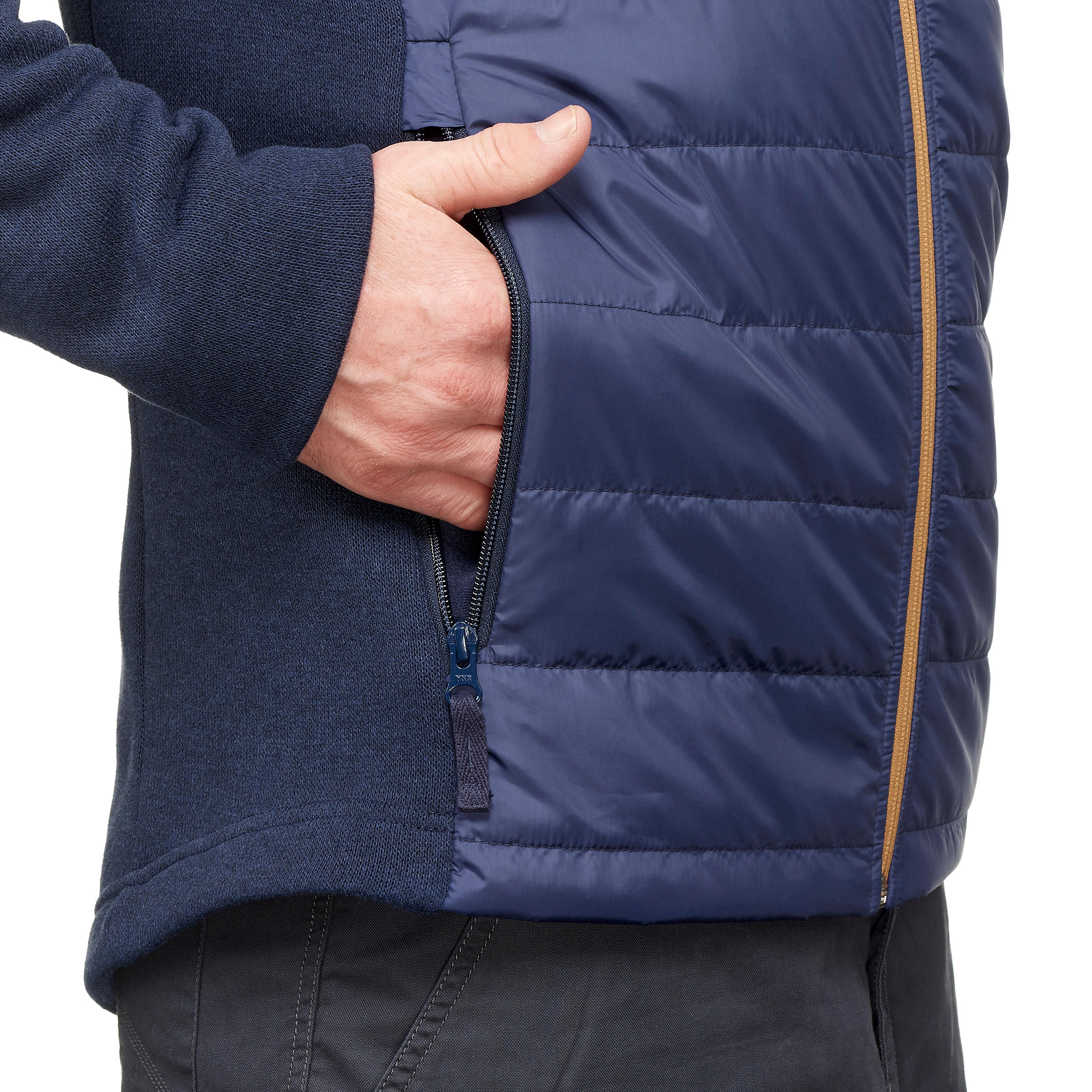 Chaqueta  polar de montaña y trekking con capucha Hombre Quechua NH100 Hybride 3/7
