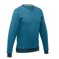 Pull randonnée nature homme NH150 bleu turquoise