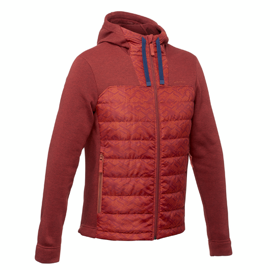 Pull randonnée nature homme NH500 Hybrid brique