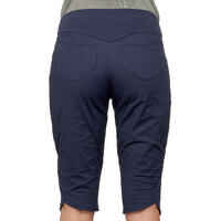 Women's Walking Cropped Trousers - Navy Blue