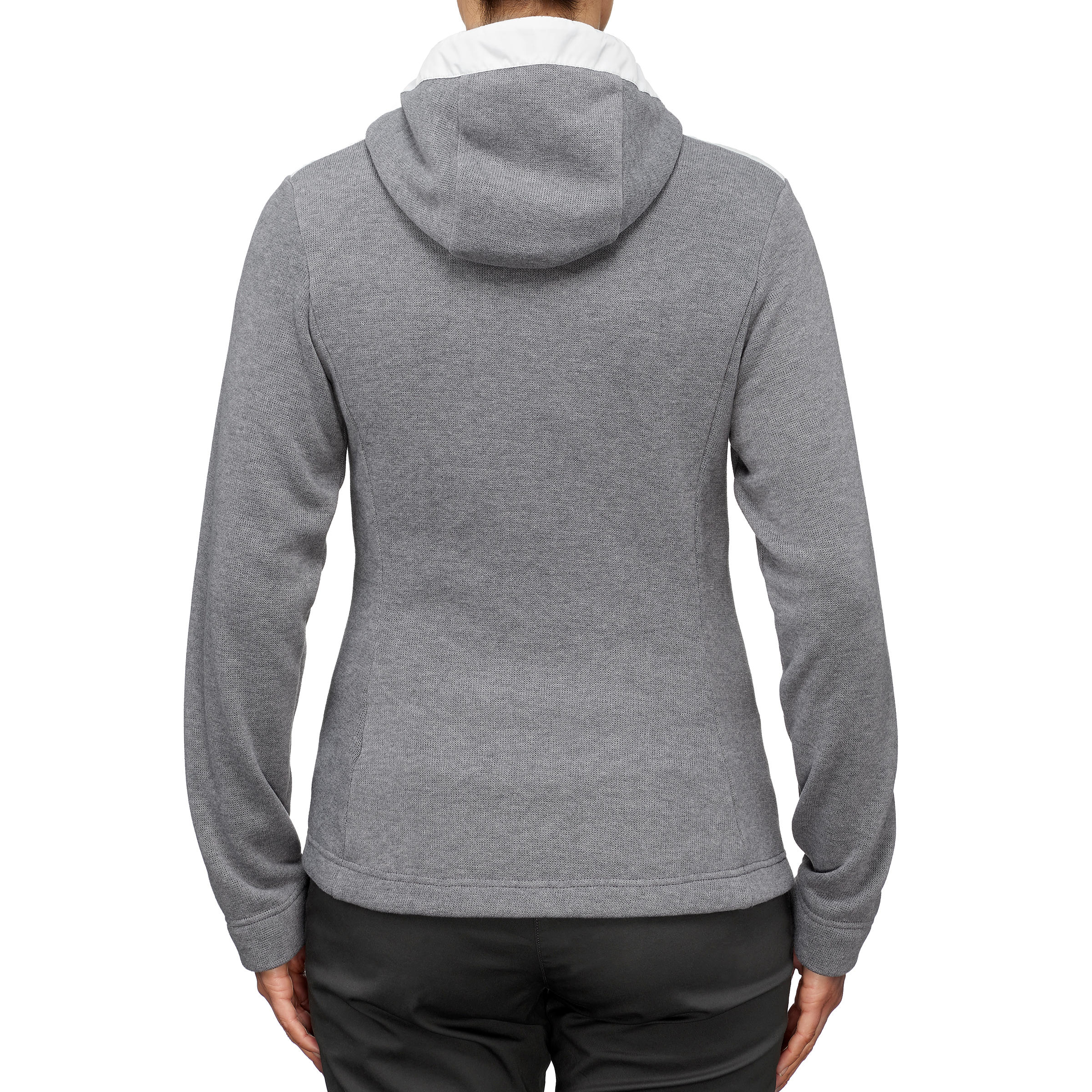Sudadera con capucha de senderismo - NH100 Hybrid - mujer  2/5