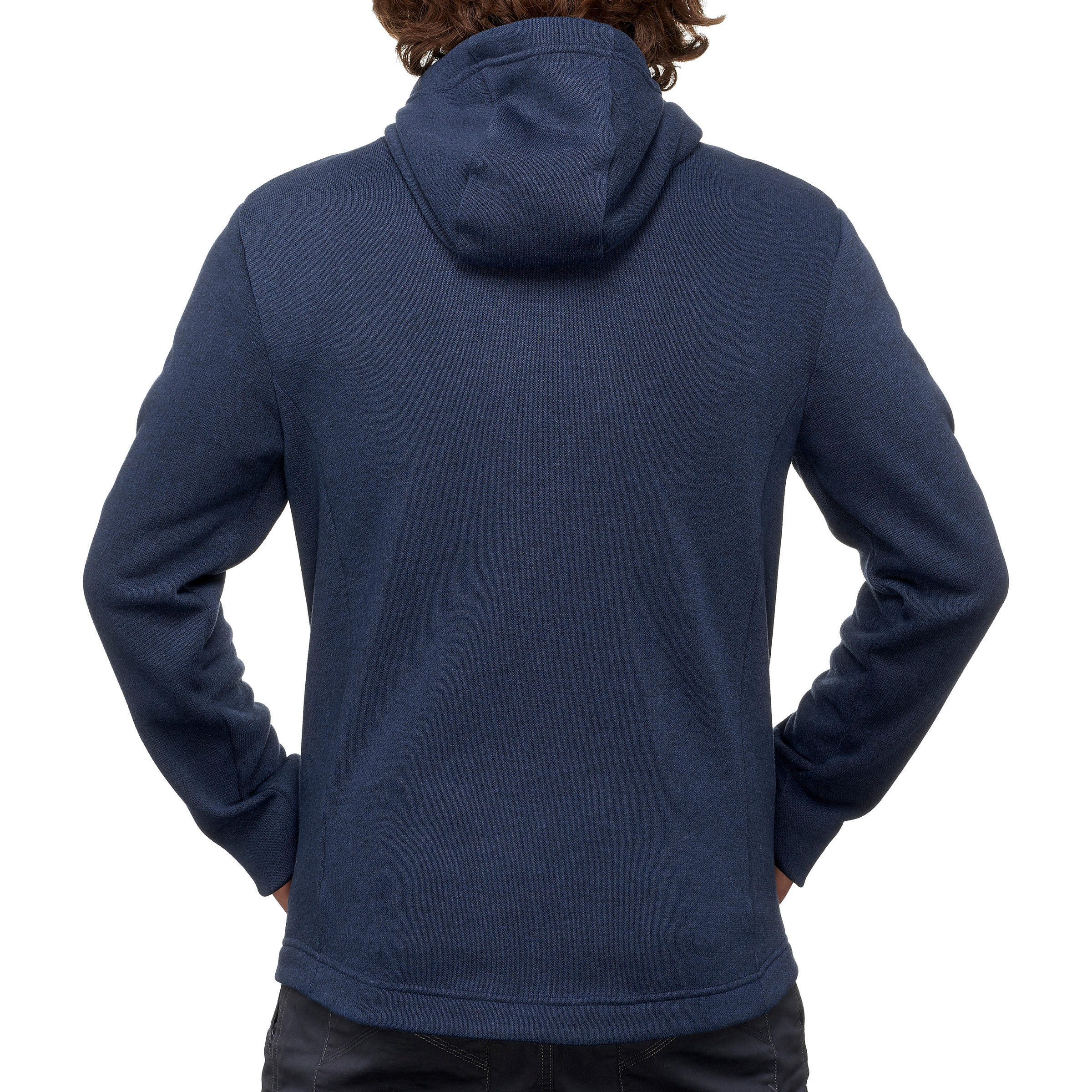 Chaqueta  polar de montaña y trekking con capucha Hombre Quechua NH100 Hybride 2/7