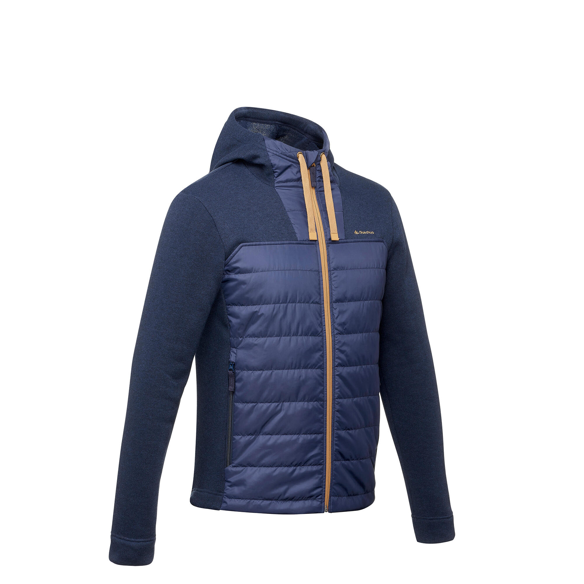 Chaqueta  polar de montaña y trekking con capucha Hombre Quechua NH100 Hybride 4/7