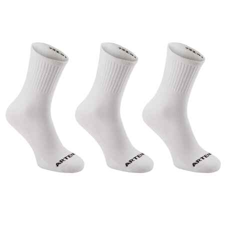 CALCETINES CORTOS DEPORTES RAQUETA NIÑOS ARTENGO RS 100 BLANCO