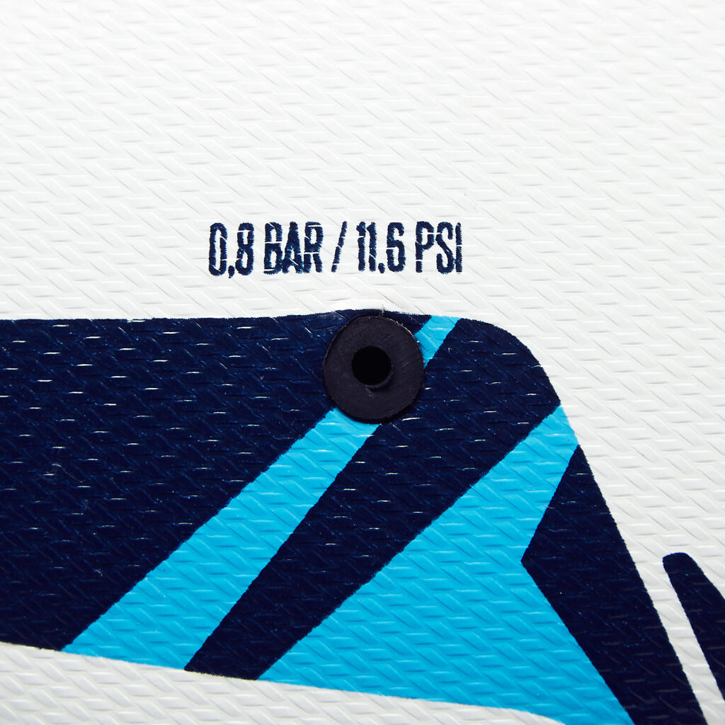 Fußball F100 Hybrid Größe 3 weiß/blau