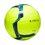 Balón de fútbol Híbrido F100 talla 5 amarillo y azul