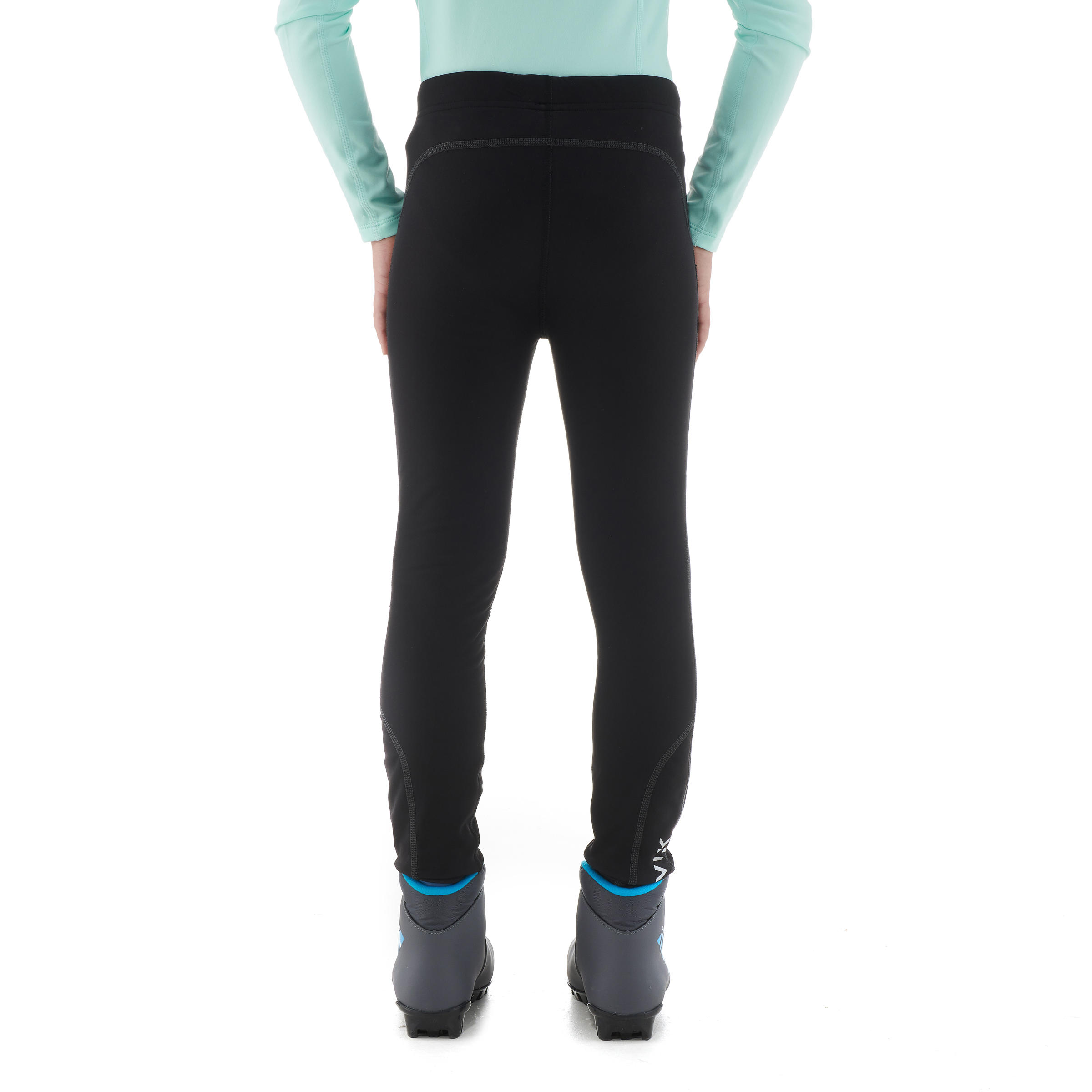 Kids' Cross-Country Ski Tights - 100 Black - INOVIK