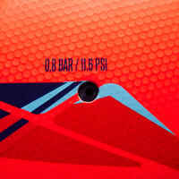 F500 Hybrid Size 5 Football - Red/Blue