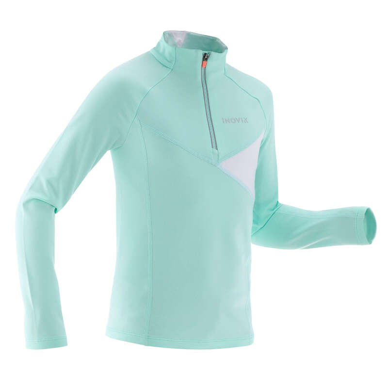 JUNIOR CROSS COUNTRY SKI CLOTHING Cross-Country Skiing - XC S 100 Warm Girl's T-Shirt INOVIK - Cross-Country Skiing