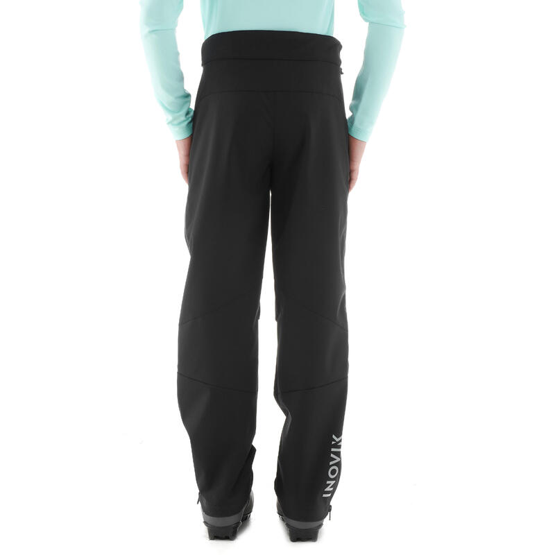 Surpantalon de ski de fond enfant, XC S OVERP 150 noir