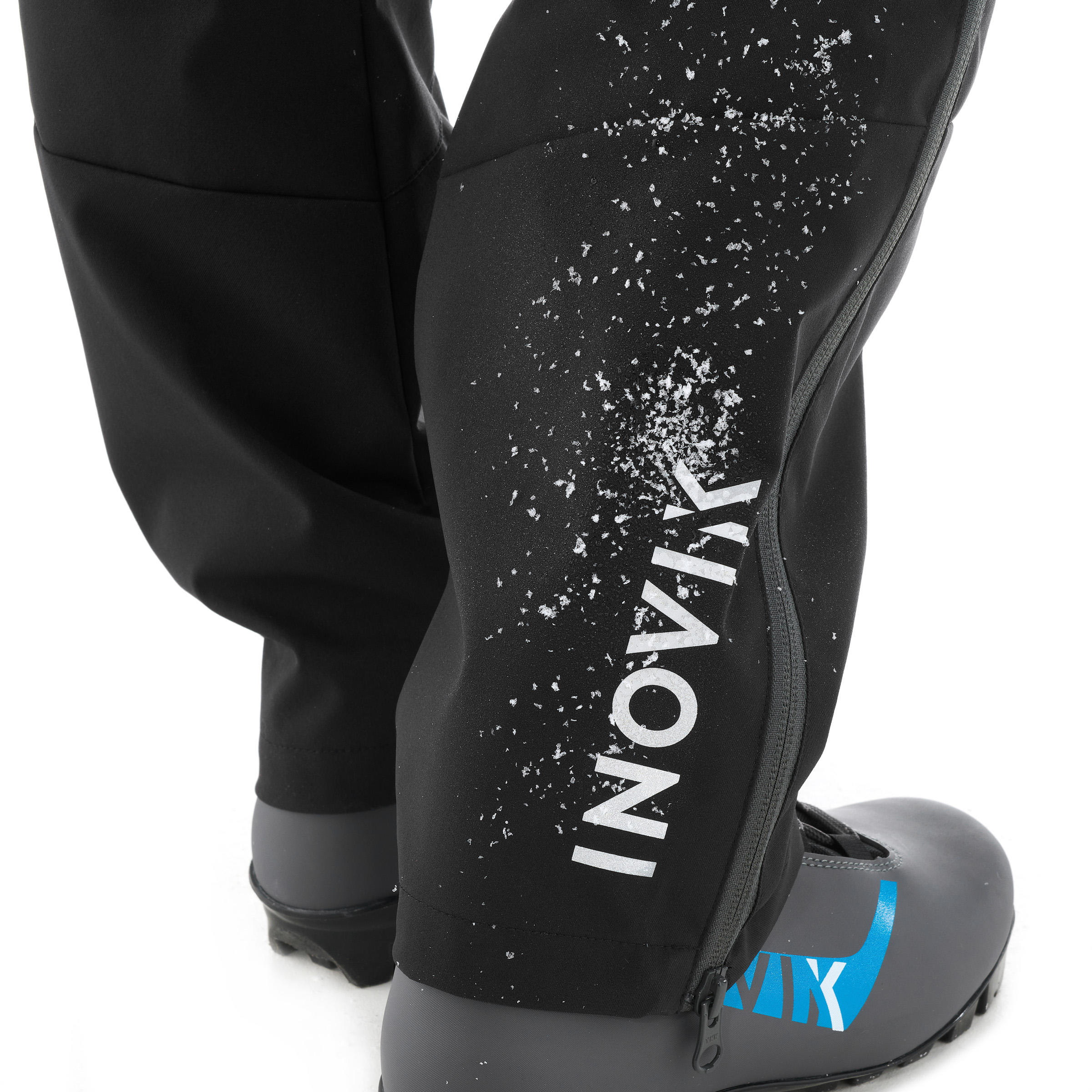 Kids Cross-Country Ski Overpants - 150 Black - INOVIK