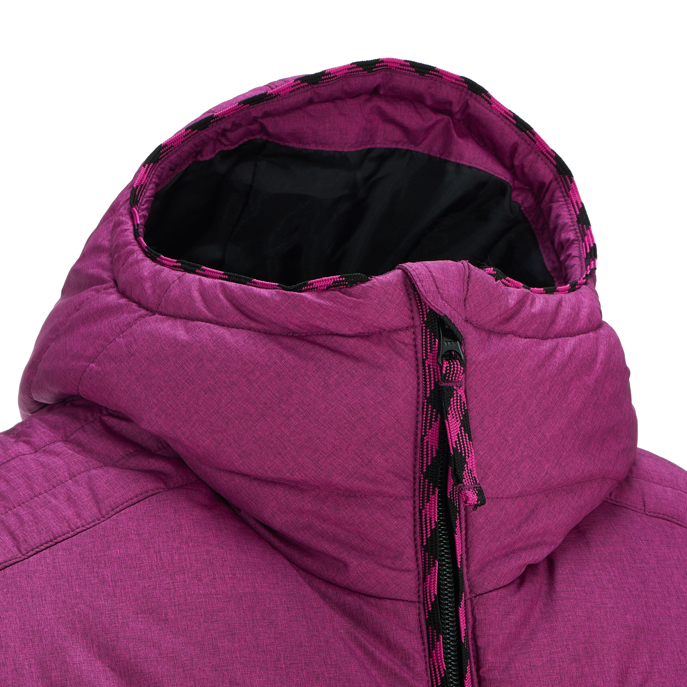 Arpenaz 600 Women's Hiking Gilet (Sleeveless Padded Jacket) - Black/Pink 5/13