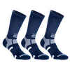 Tennissocken RS 560 High 3er-Pack blau/weiß Artengo