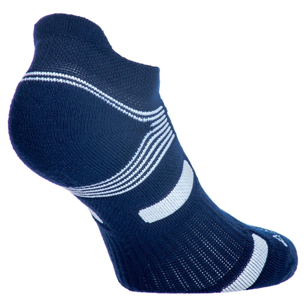 CHAUSSETTES DE SPORT BASSES ARTENGO RS 560 MARINE BLANC LOT DE 3