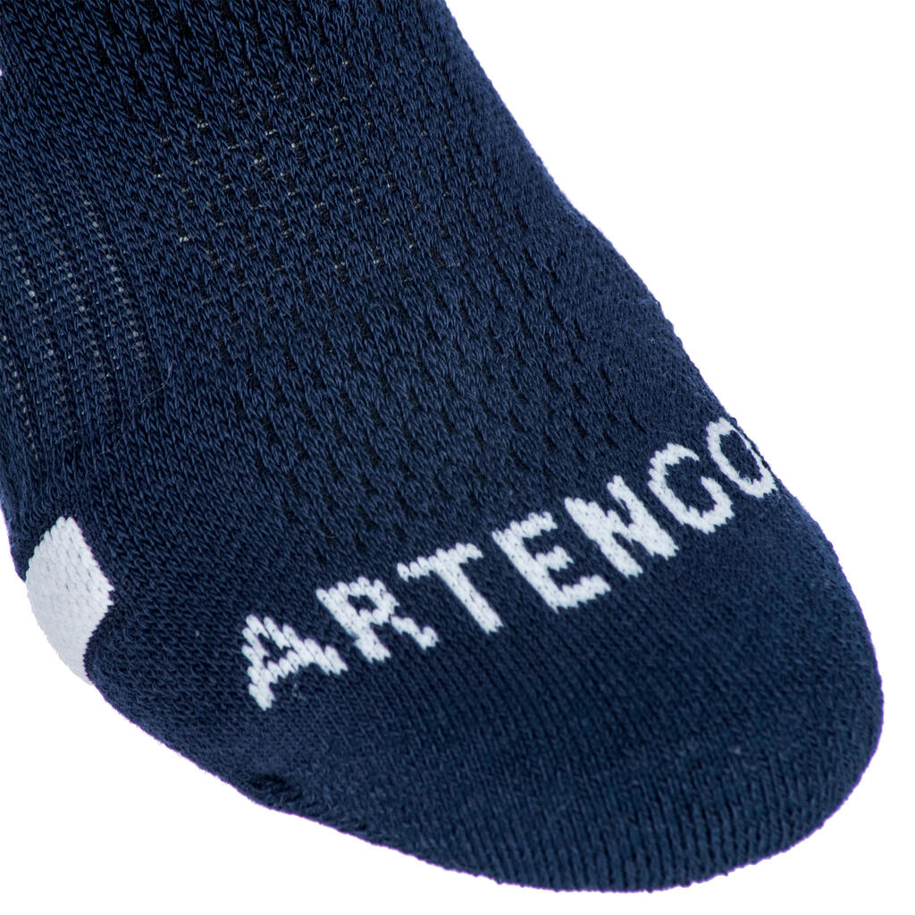 CHAUSSETTES DE SPORT BASSES ARTENGO RS 560 MARINE BLANC LOT DE 3