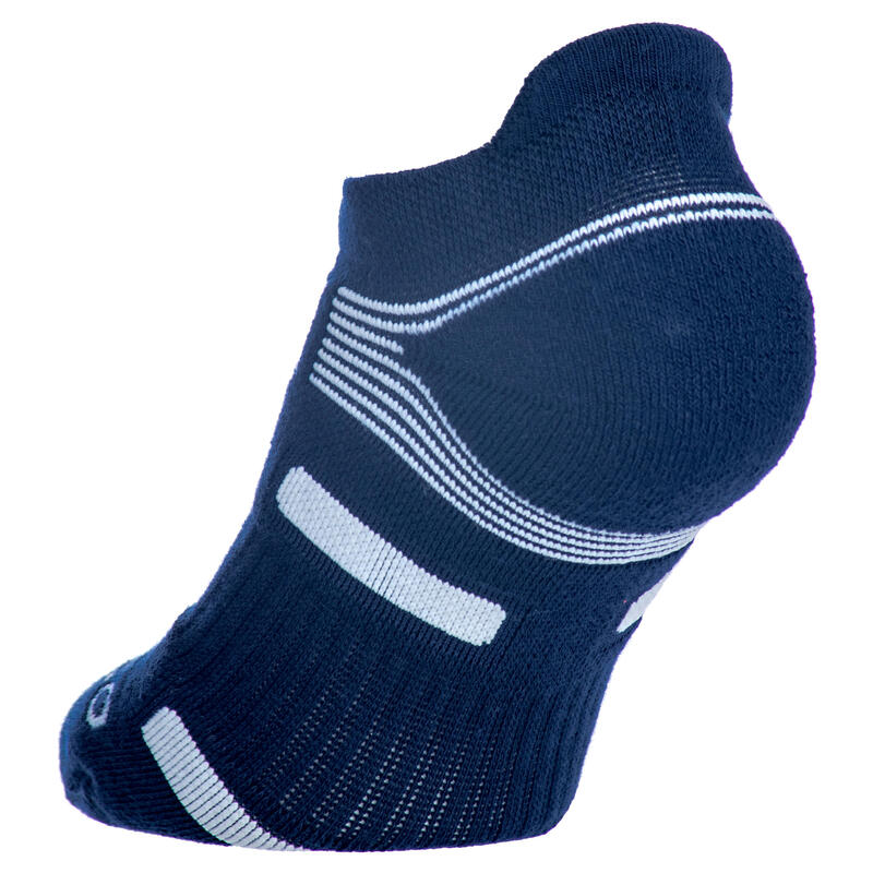 Set Şosete Scurte Tenis RS560 x 3 Alb-Bleumarin