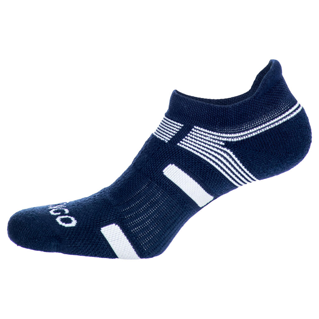 CHAUSSETTES DE SPORT BASSES ARTENGO RS 560 MARINE BLANC LOT DE 3