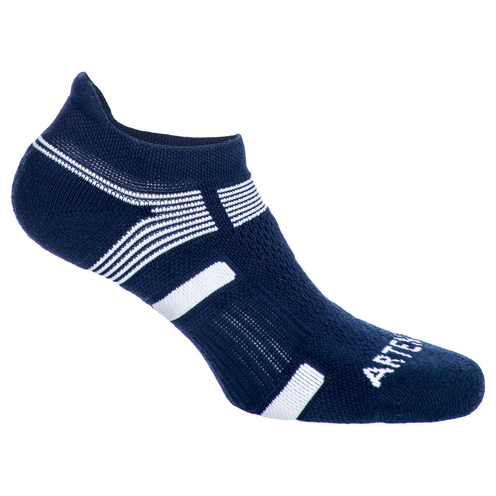 CHAUSSETTES DE SPORT BASSES ARTENGO RS 560 MARINE BLANC LOT DE 3