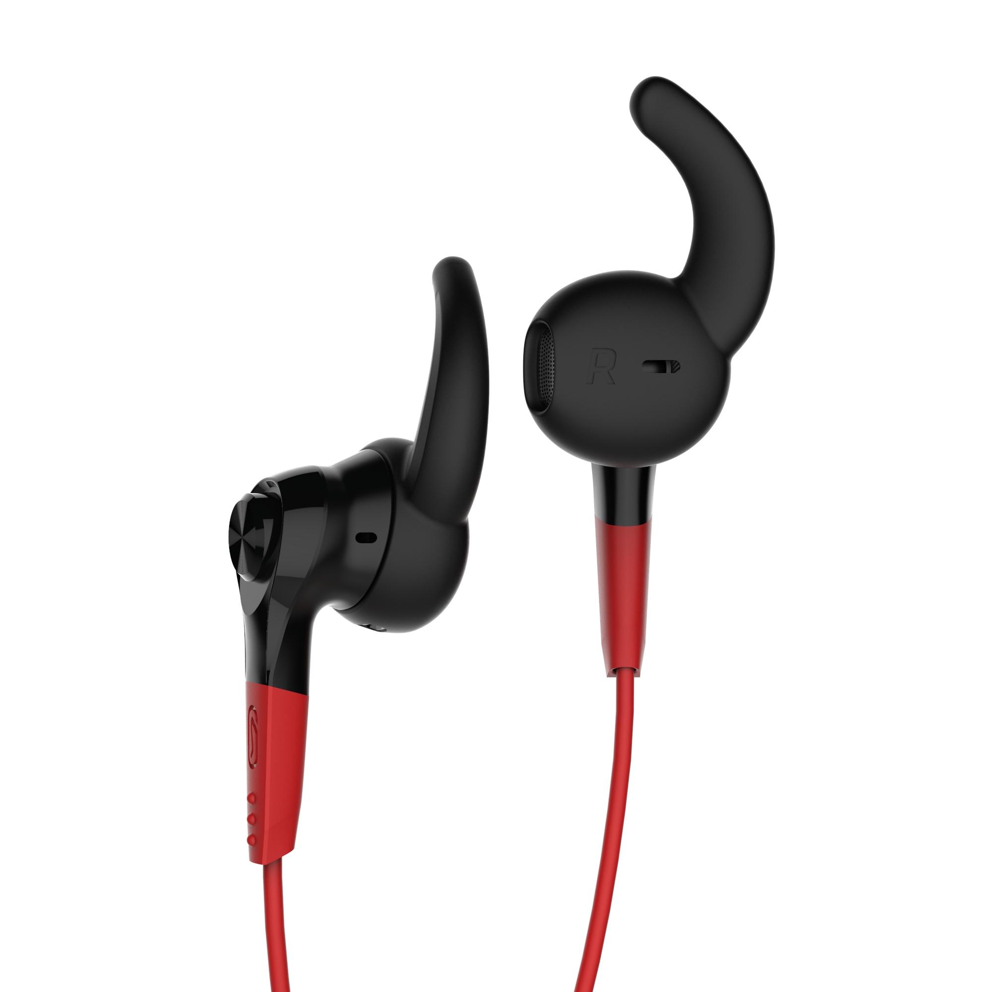 

Onear 100 Running Earphones Red and Black -  By KALENJI | Decathlon, Black/red