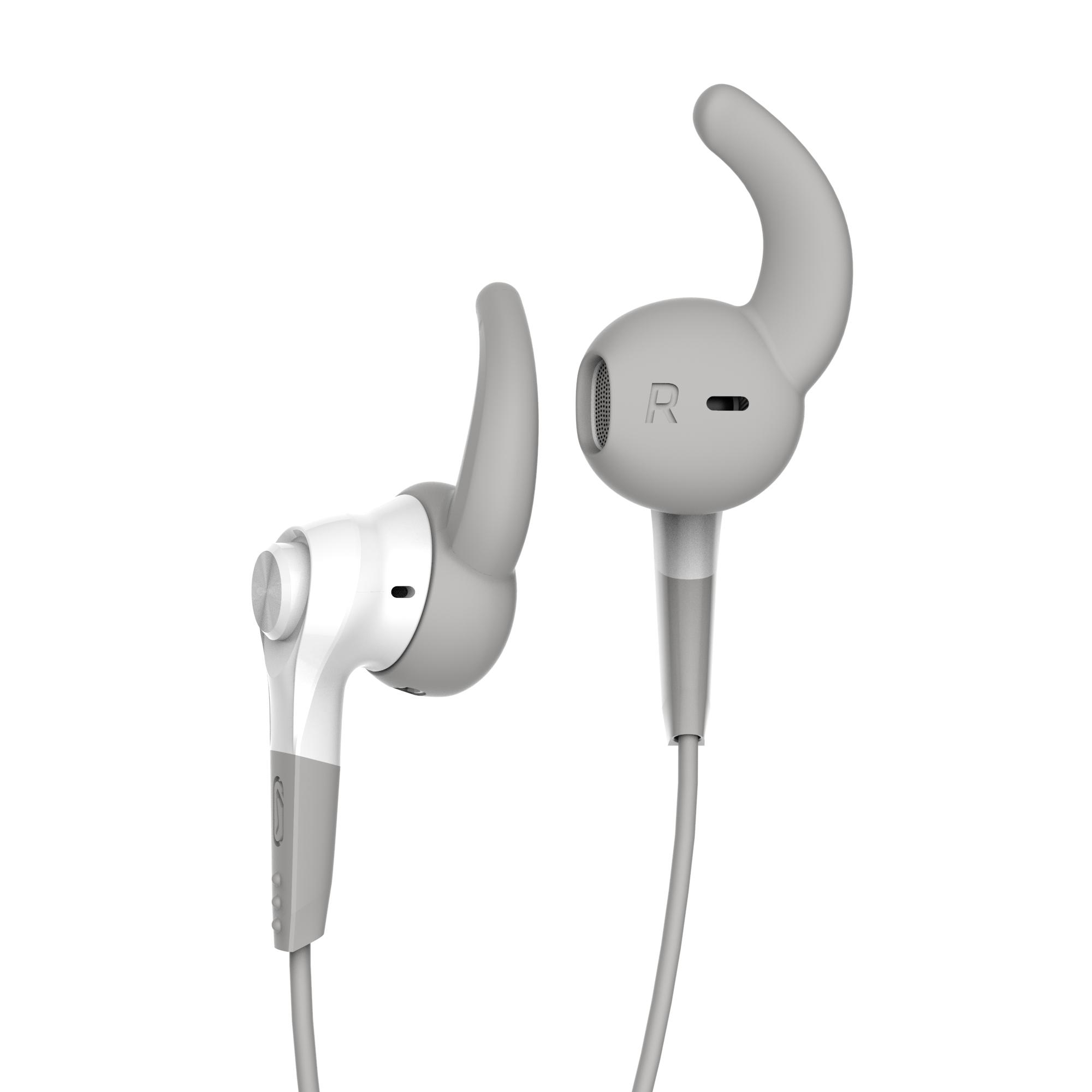 black and white earphones