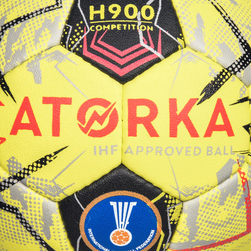 RUKOMETNA LOPTA H900 IHF VELIČINA 2 - ŽUTO/SIVA