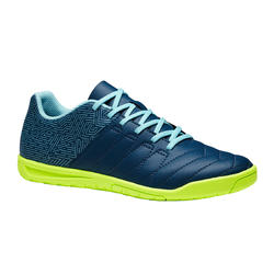 Chaussure de futsal enfant CLR 500 verte bleu