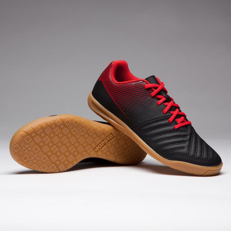 Chaussures de Futsal baby Agility 100 noire rouge