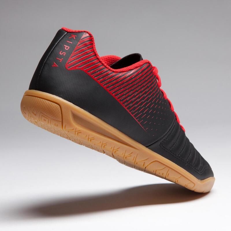 Chaussures de Futsal baby Agility 100 noire rouge