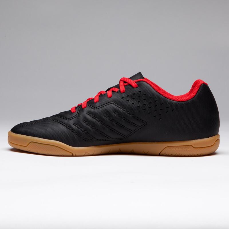 Chaussures de Futsal baby Agility 100 noire rouge