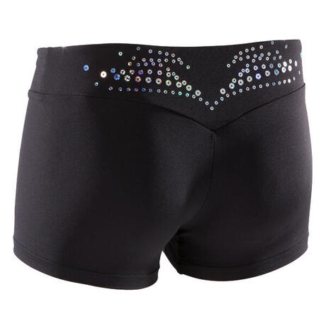 shorts gymnastics artistic sequins domyos