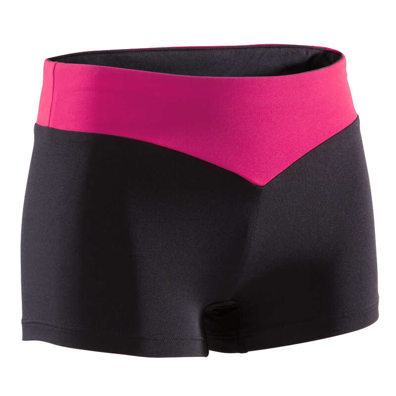WOMEN ARTISTIC GYM APPAREL, HAND GRIP Clothing - 500 Artistic Gymnastics Shorts DOMYOS - Bottoms