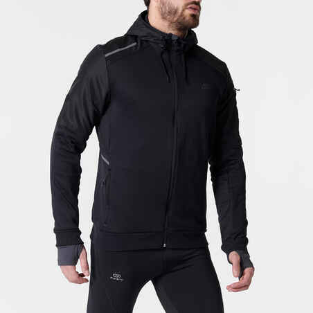 RUN WARM+ MEN'S RUNNING JACKET - BLACK