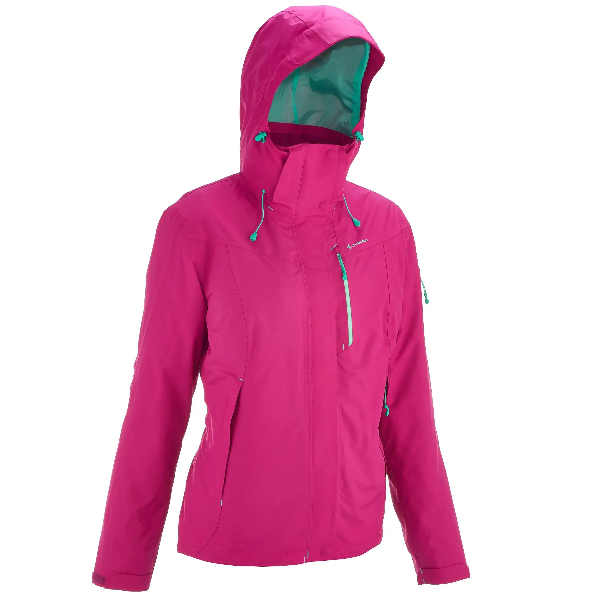 Forclaz 200 Rain Warm Women's Hiking 3-in-1 Jacket - Pink 2/24