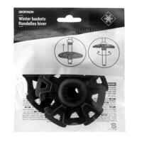Set of Two Winter Baskets for Hiking Poles - Black