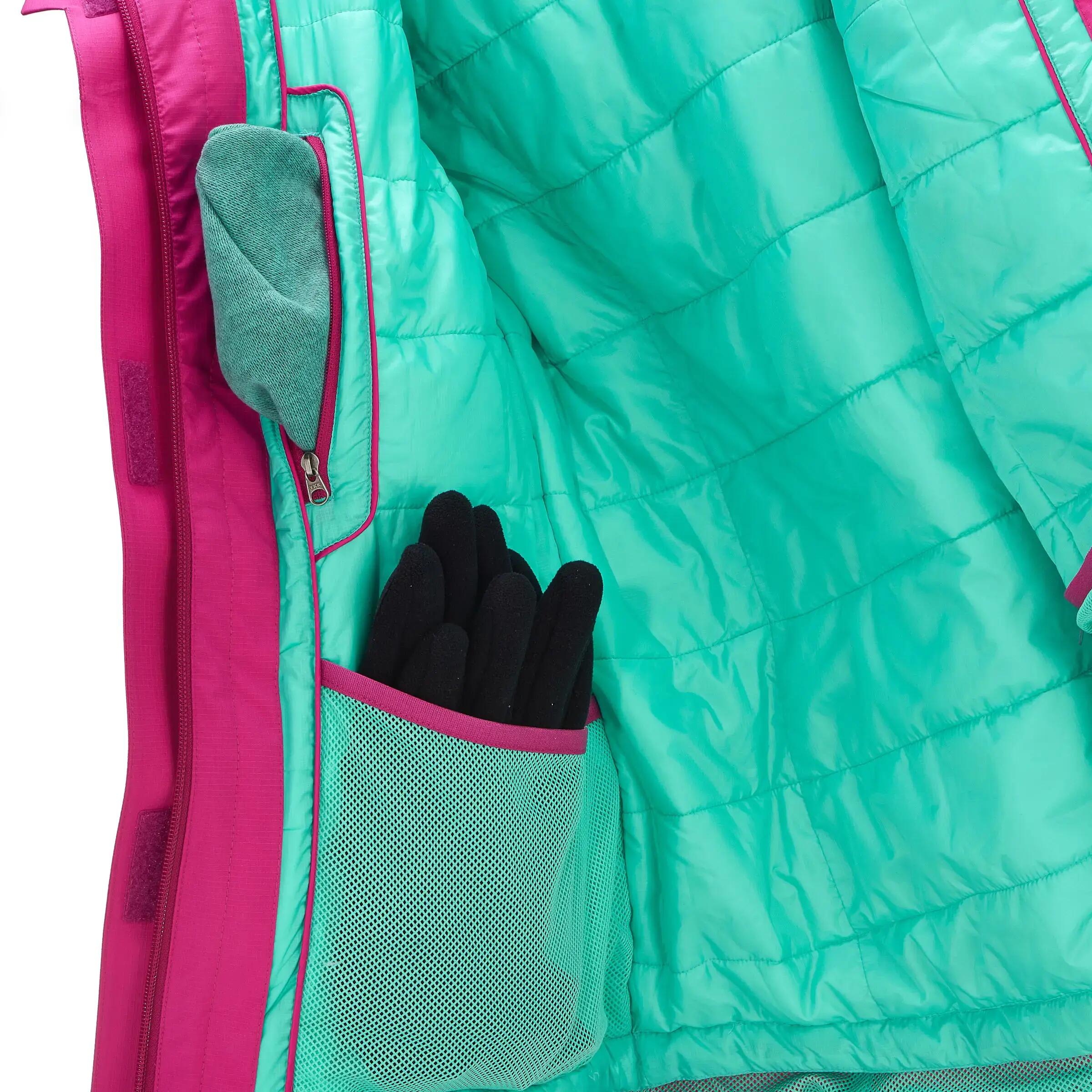 Forclaz 200 Rain Warm Women's Hiking 3-in-1 Jacket - Pink 20/24