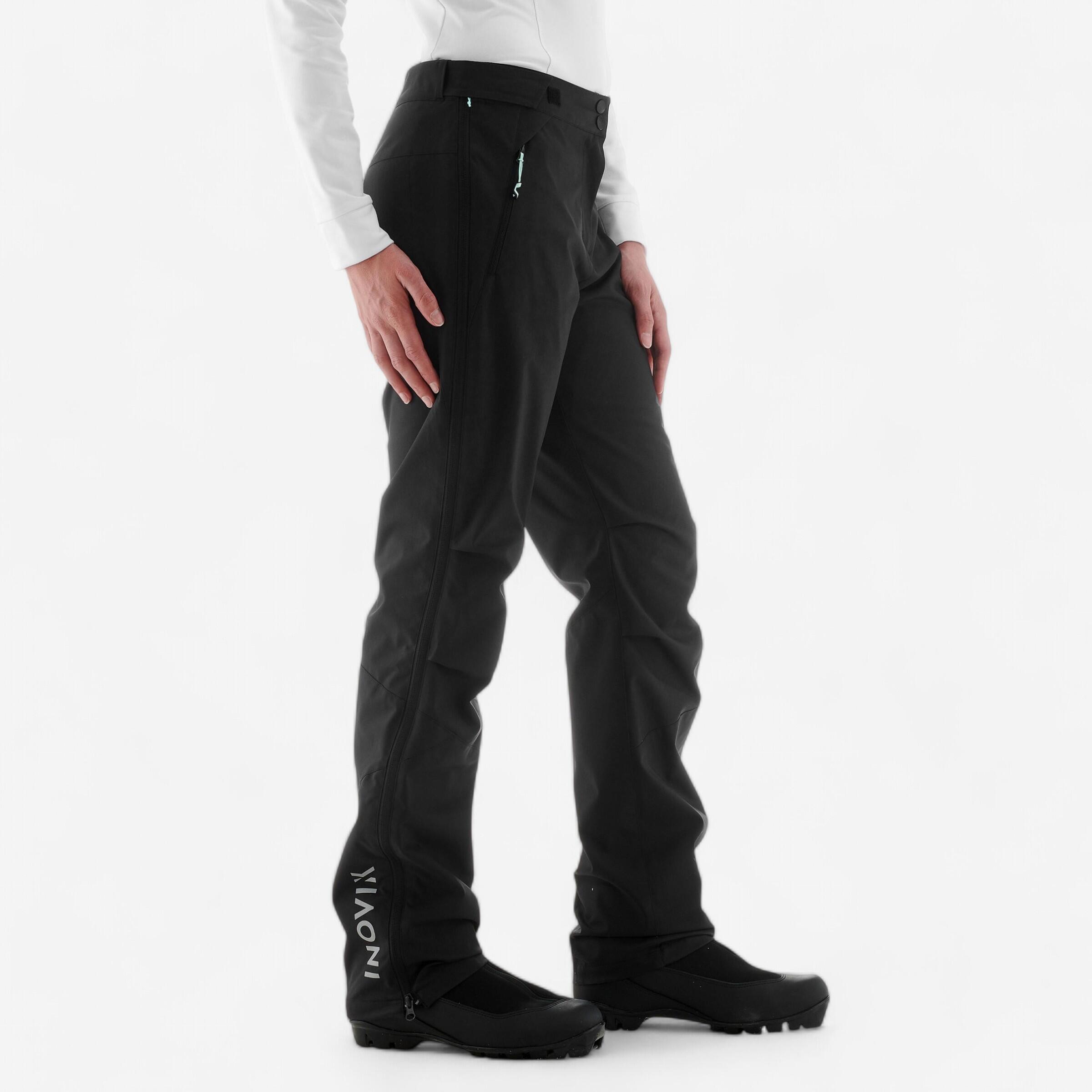 Women’s CrossCountry Skiing Overpants 150 Black Black‎ Inovik