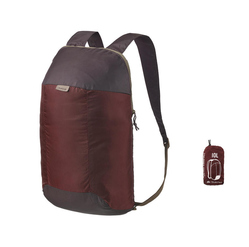 Travel Ultra-Compact 10-Litre Backpack - Brown Travel Ultra-Compact 10-Litre Backpack - Brown
