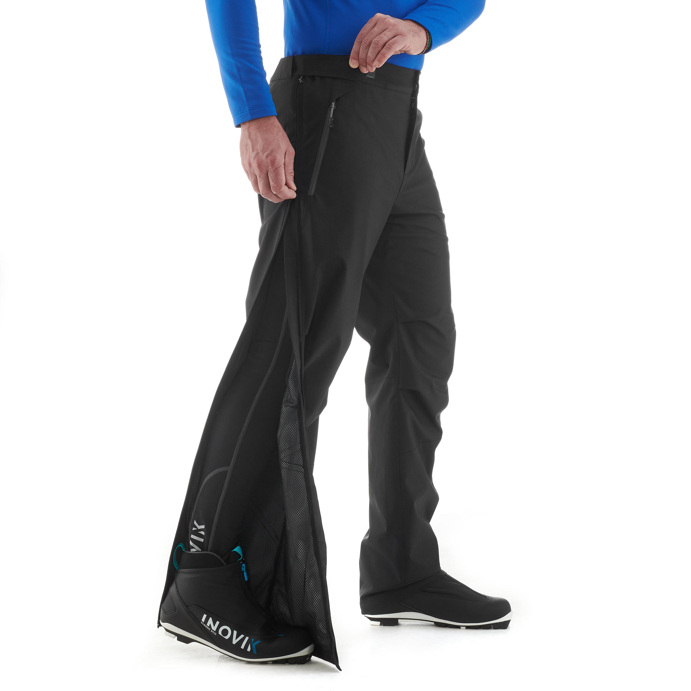 Decathlon tights men's quick-drying pants warm plus velvet running