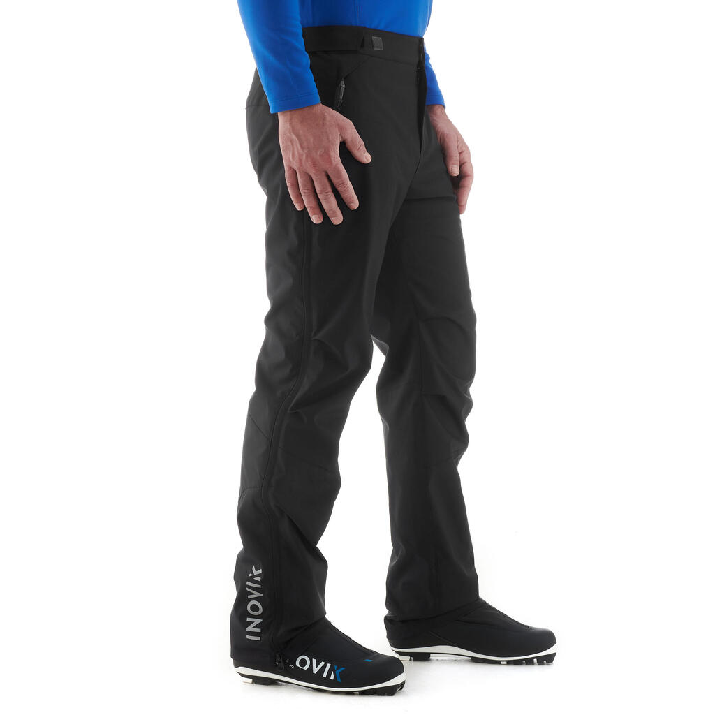 Pánske vrchné nohavice XC S Overp 150 na bežecké lyžovanie čierne