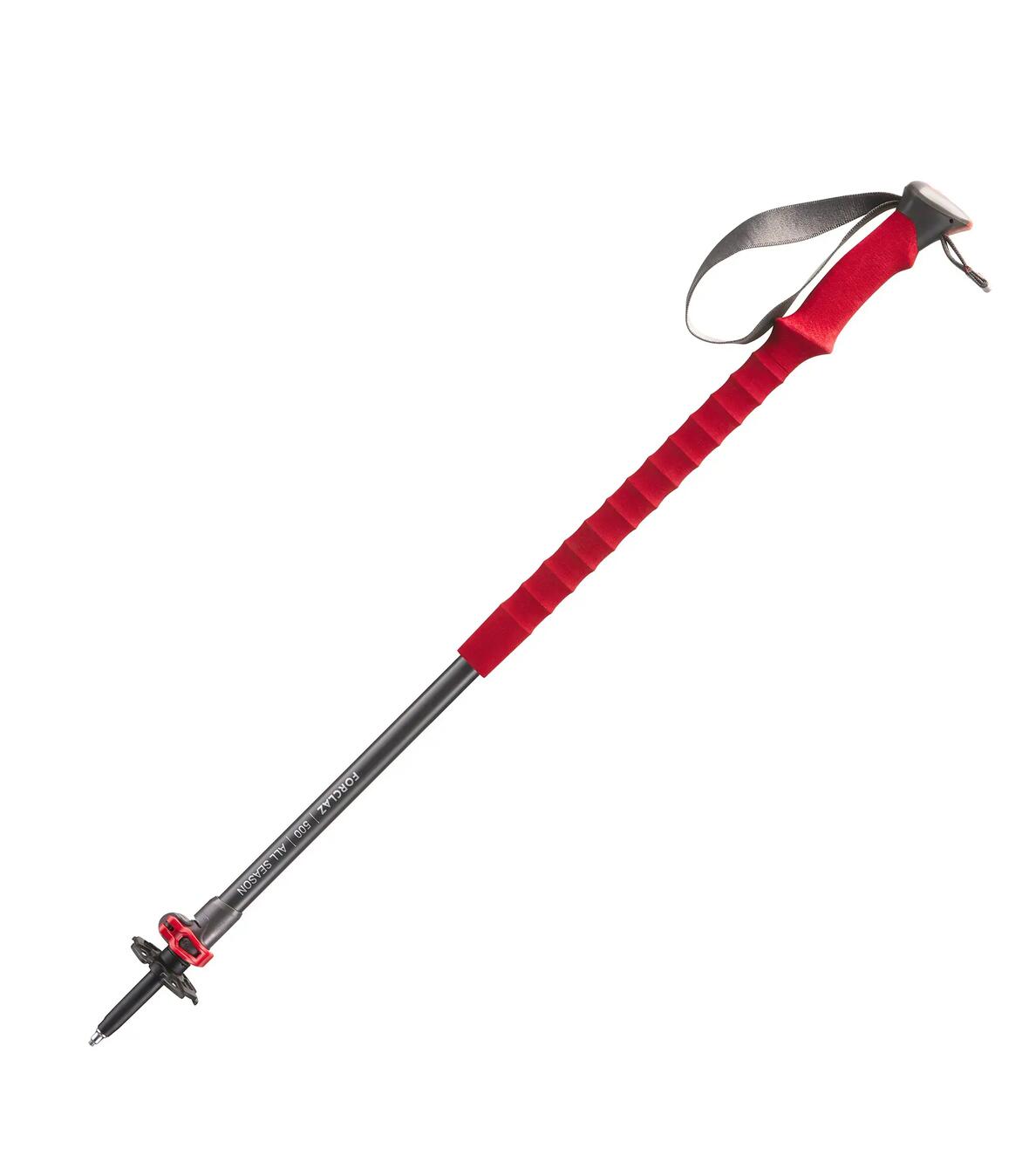 Bastão de caminhada Quechua SH500 All Season Vermelho