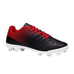 Chaussure de football Baby terrain sec Agility 100 FG noire blanche