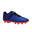 Chaussure de football à scratch enfant terrain sec Agility 140 FG bleue orange