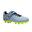 Chaussure de football à scratch enfant terrain sec Agility 140 FG grise jaune